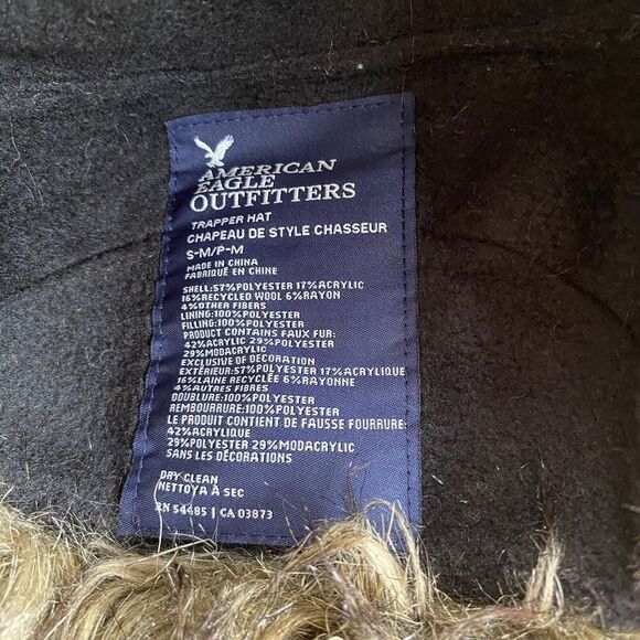 American eagle trapper Mens Green plaid hat FAUX FUR  S/M Bottle Opener - Picture 6 of 8